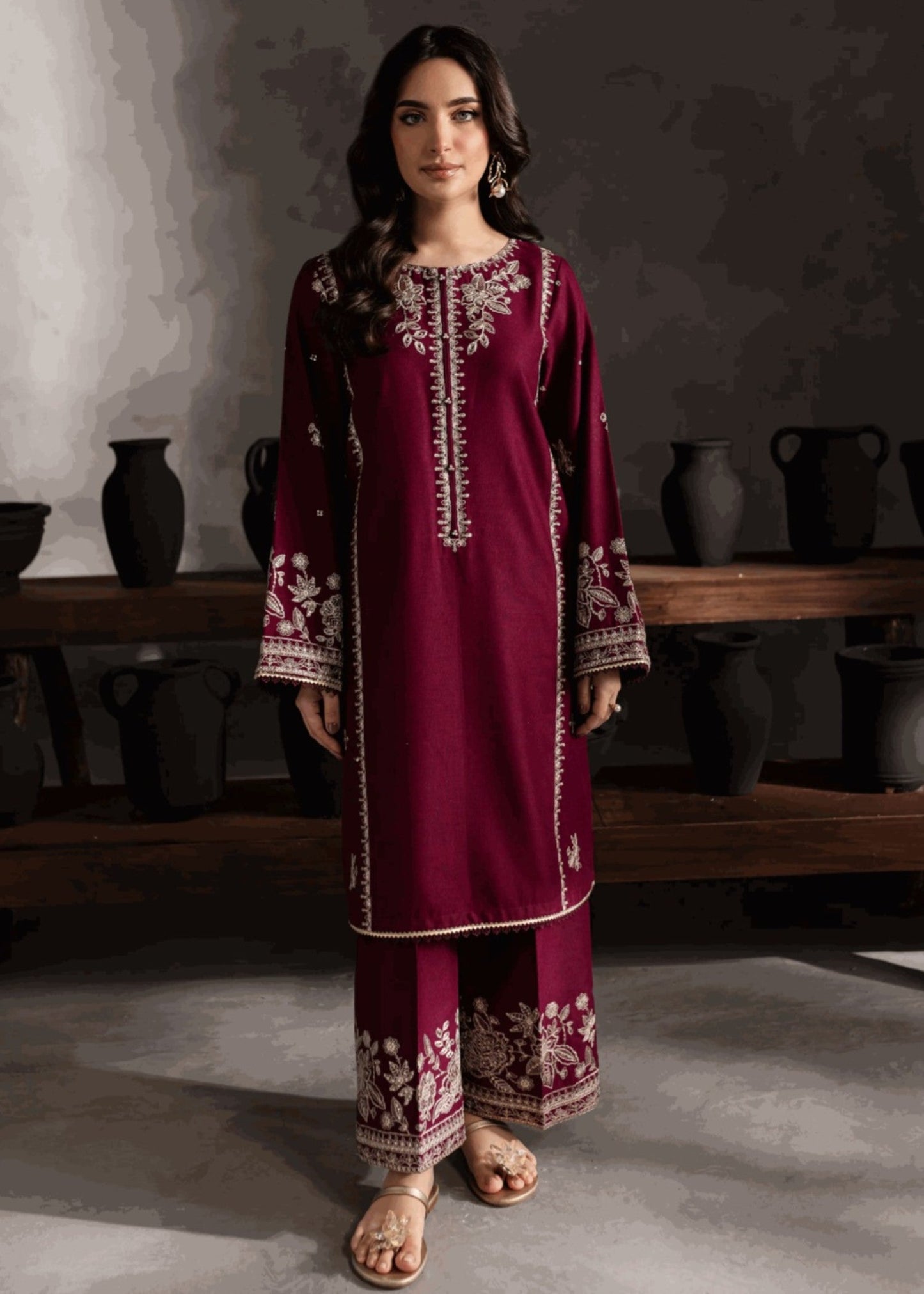 CHAND EMBROIDERED 2PC Embroidered Lawn Suit PL