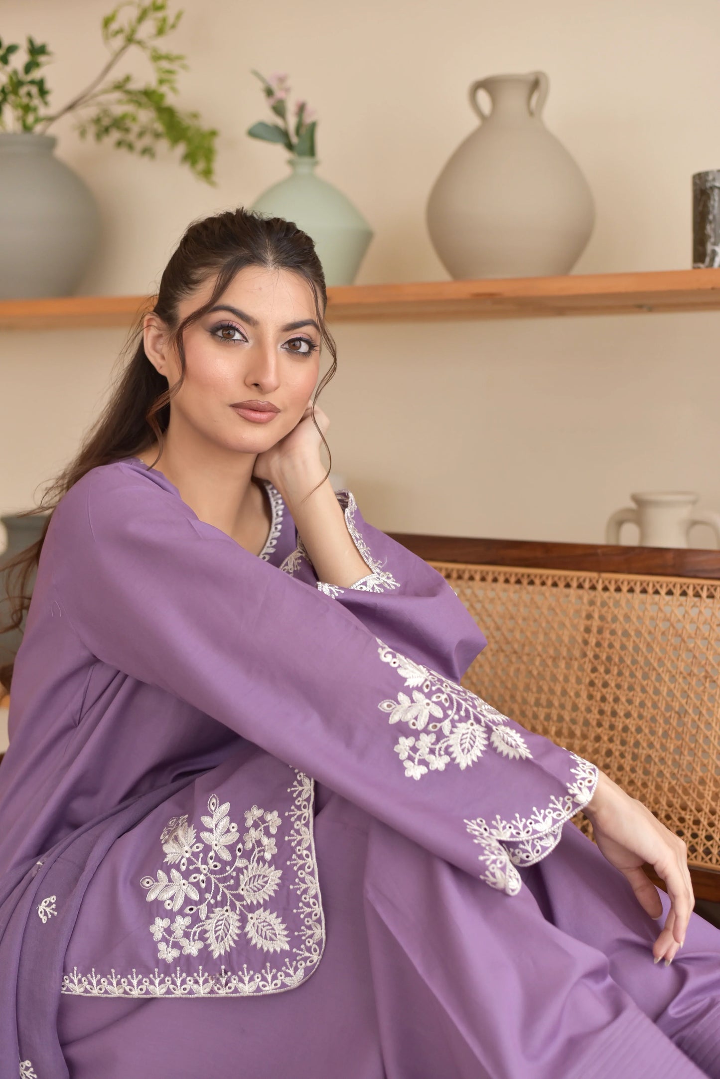 Zoha 3PC Women’s Embroidered Suit – Elegant 3 Piece Dress P