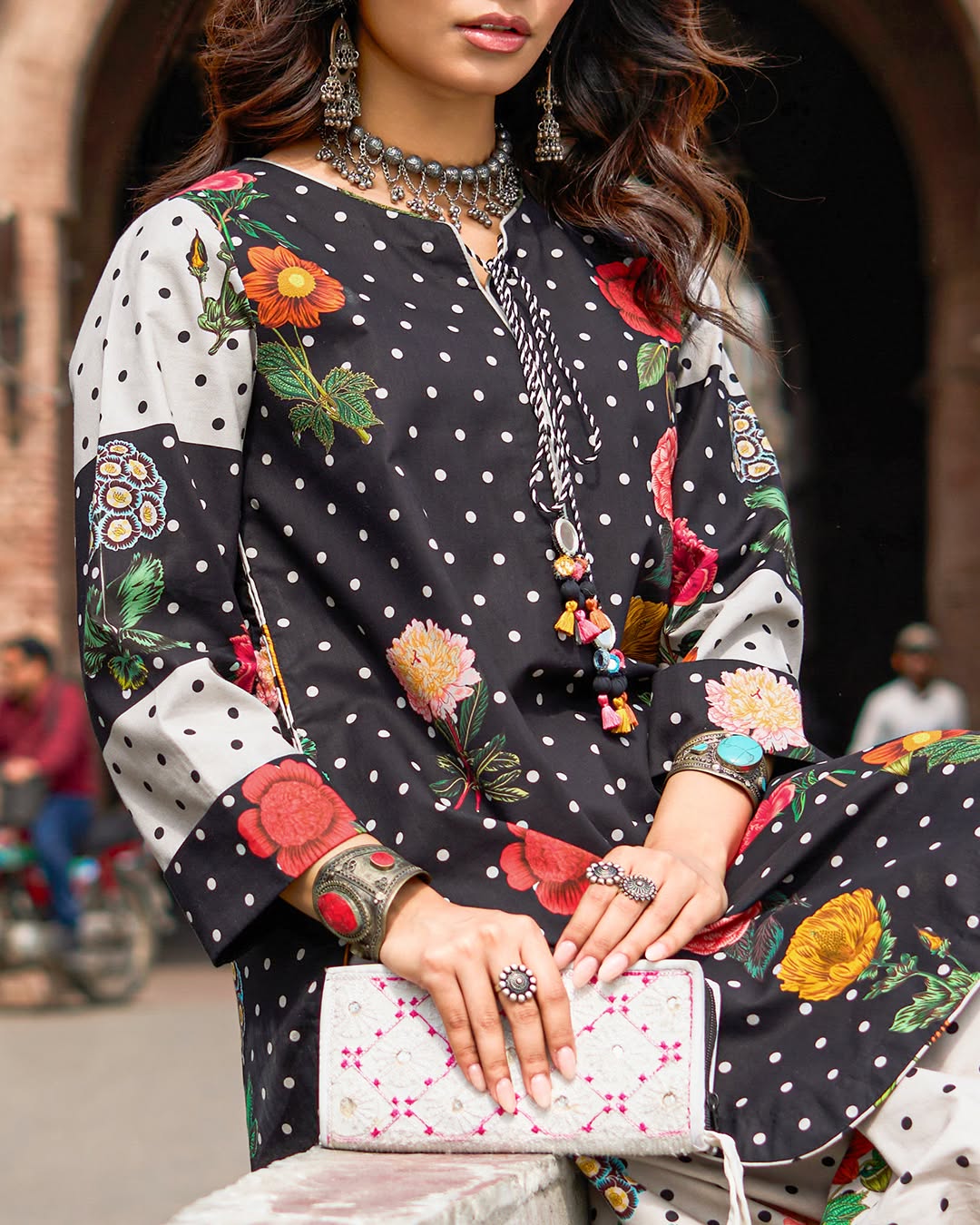 Pataka – Bold Embroidered Co-Ord Outfit AD