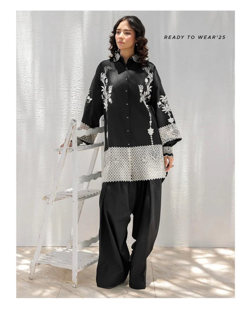 Divine 2-Piece Formal Cotton Suit – Digital Printed Dress