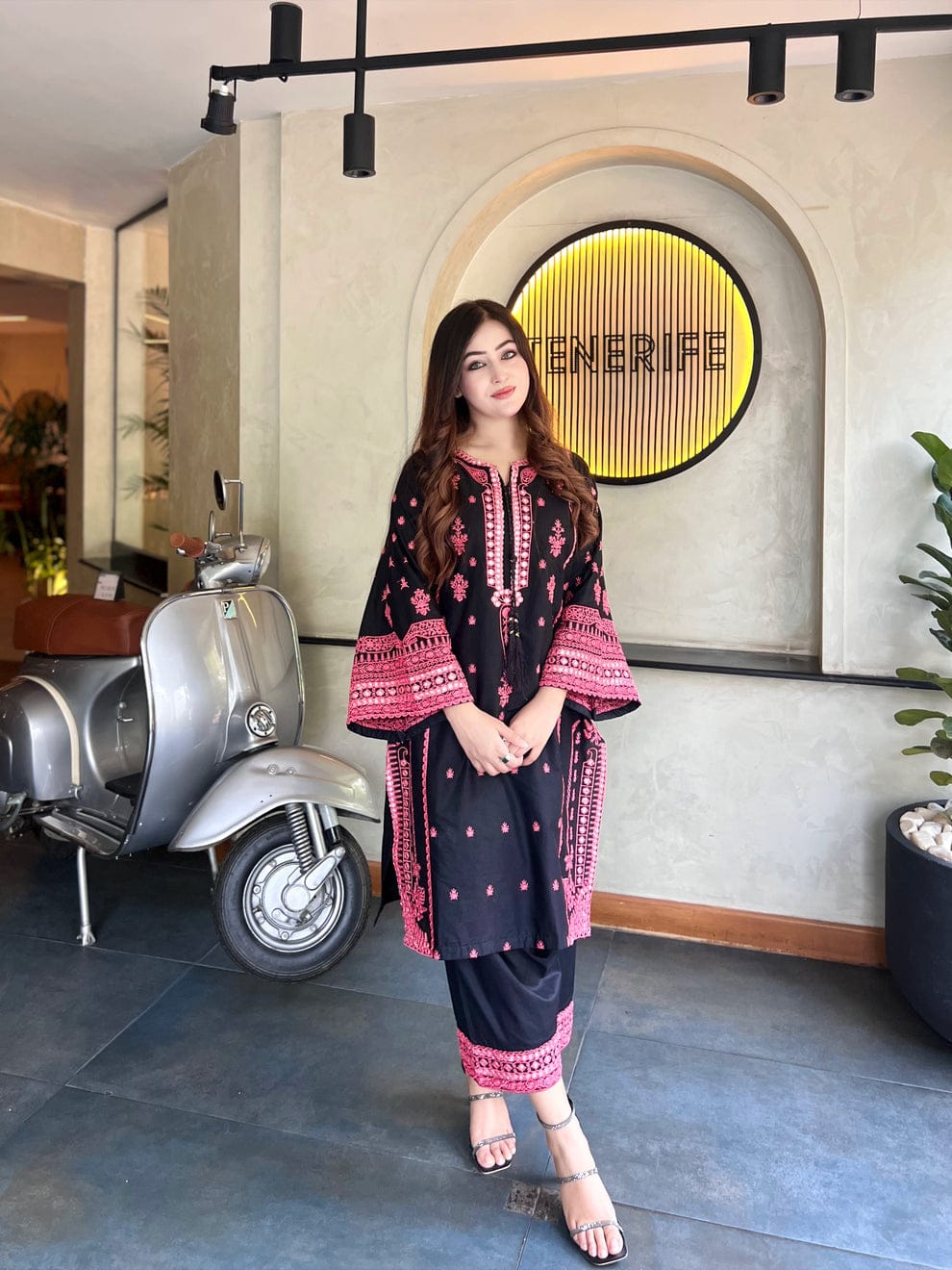 Midnight Rose 2PC Plazzo Trouser Formal Dress