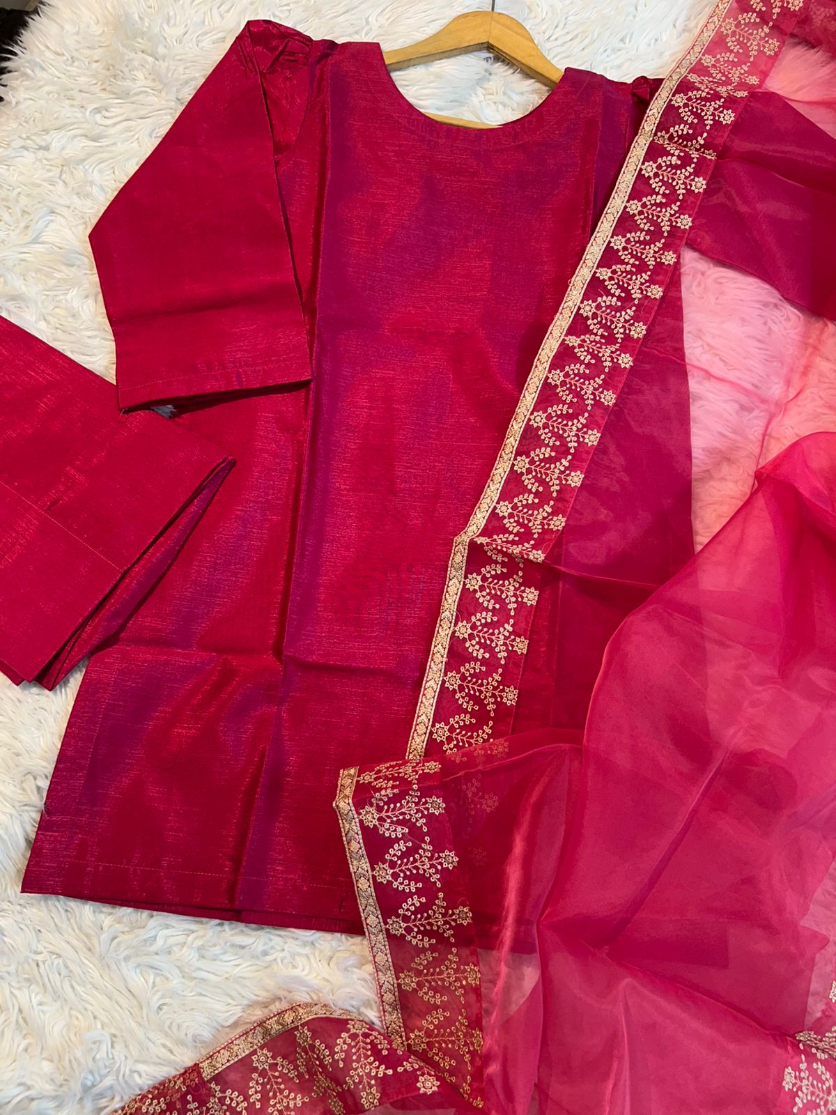 Farshi Shalwar 3pc suits FOR Women 4 colors SS