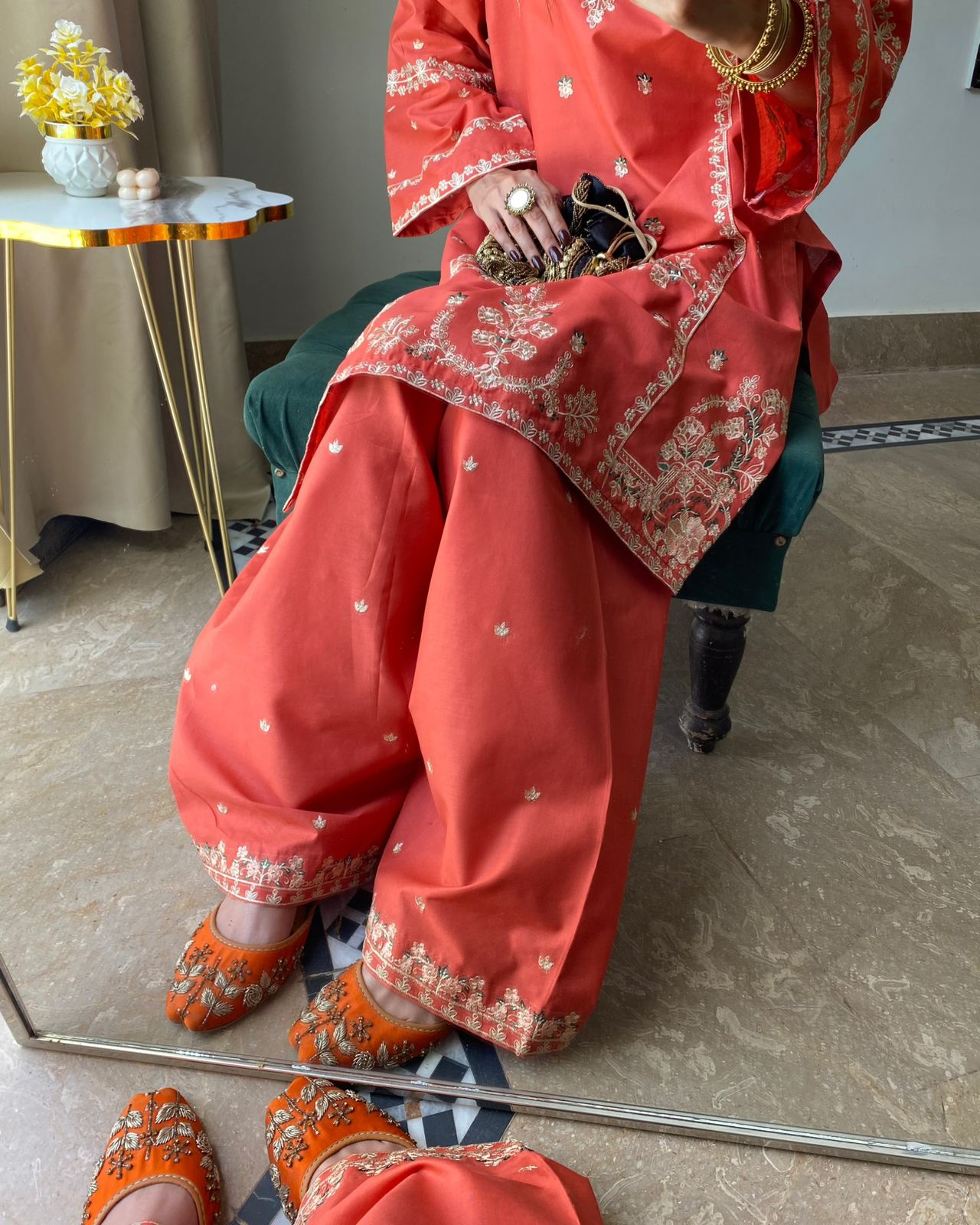 JANNAT EMBROIDERY 2PC (FARSHI SHALWAR) for Women Pl