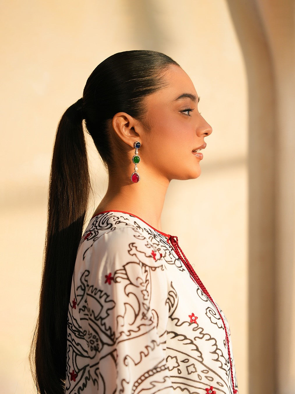 Mahira – Scarlet Touch Printed 3-Piece Suit AD