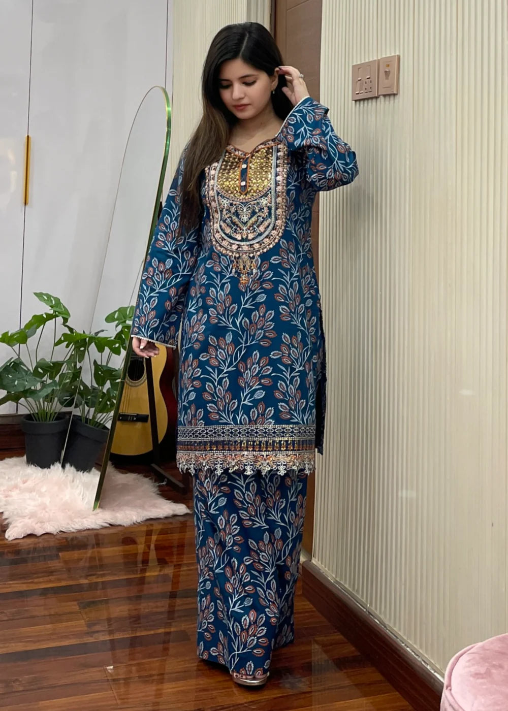 Sabeen 3PC Embroidered Suit T