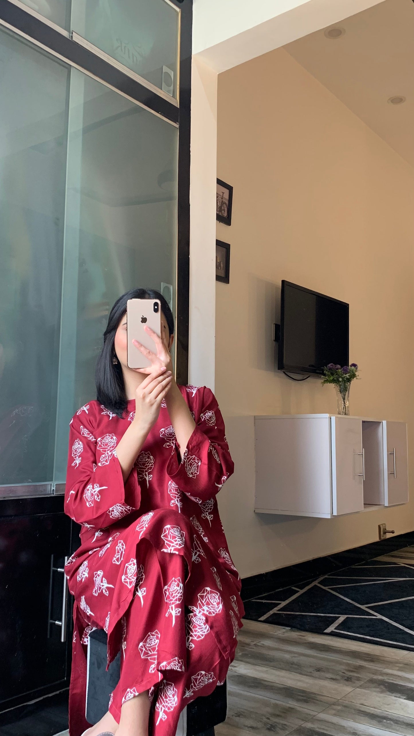 Rose Flower 2pcs Suit