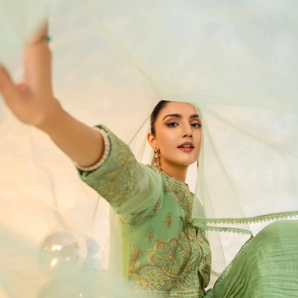 Stunning Green Anarkali Dress – Timeless Elegance & Grace