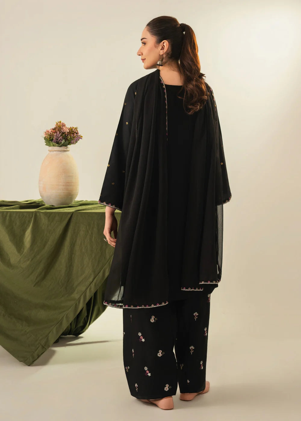 Zarqaa Elegant Embroidered Lawn Dress PL
