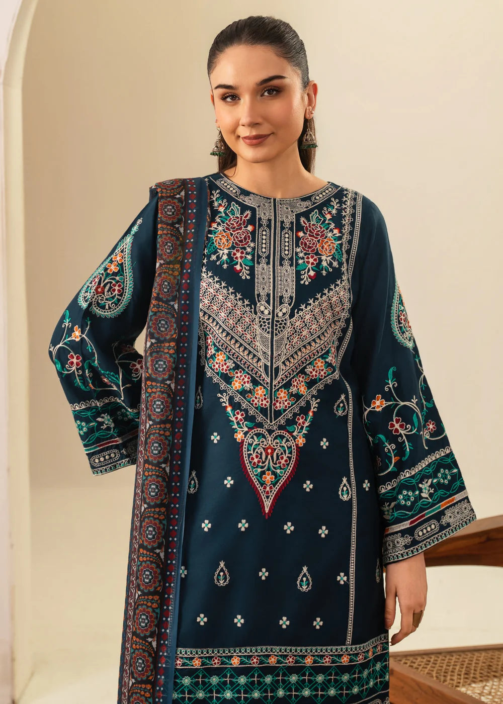 SAJJAL EMBROIDERED 3PC T