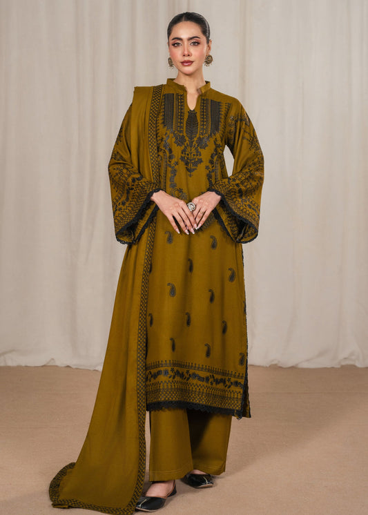ZAITOON EMBROIDERED 3PC Stitched Lawn Suit PL