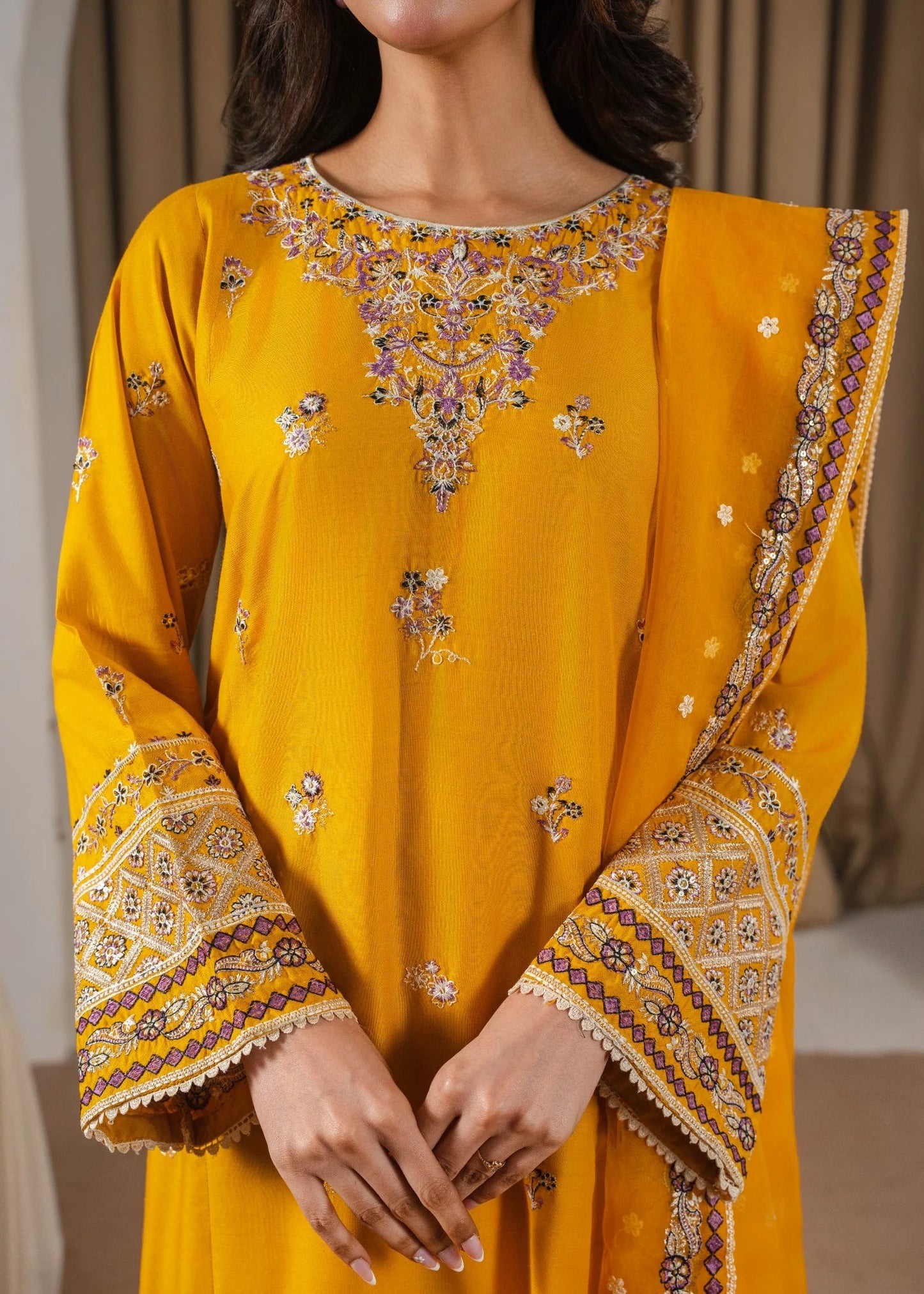 PREET EMBROIDERED 3PC Luxury Lawn Suit PL