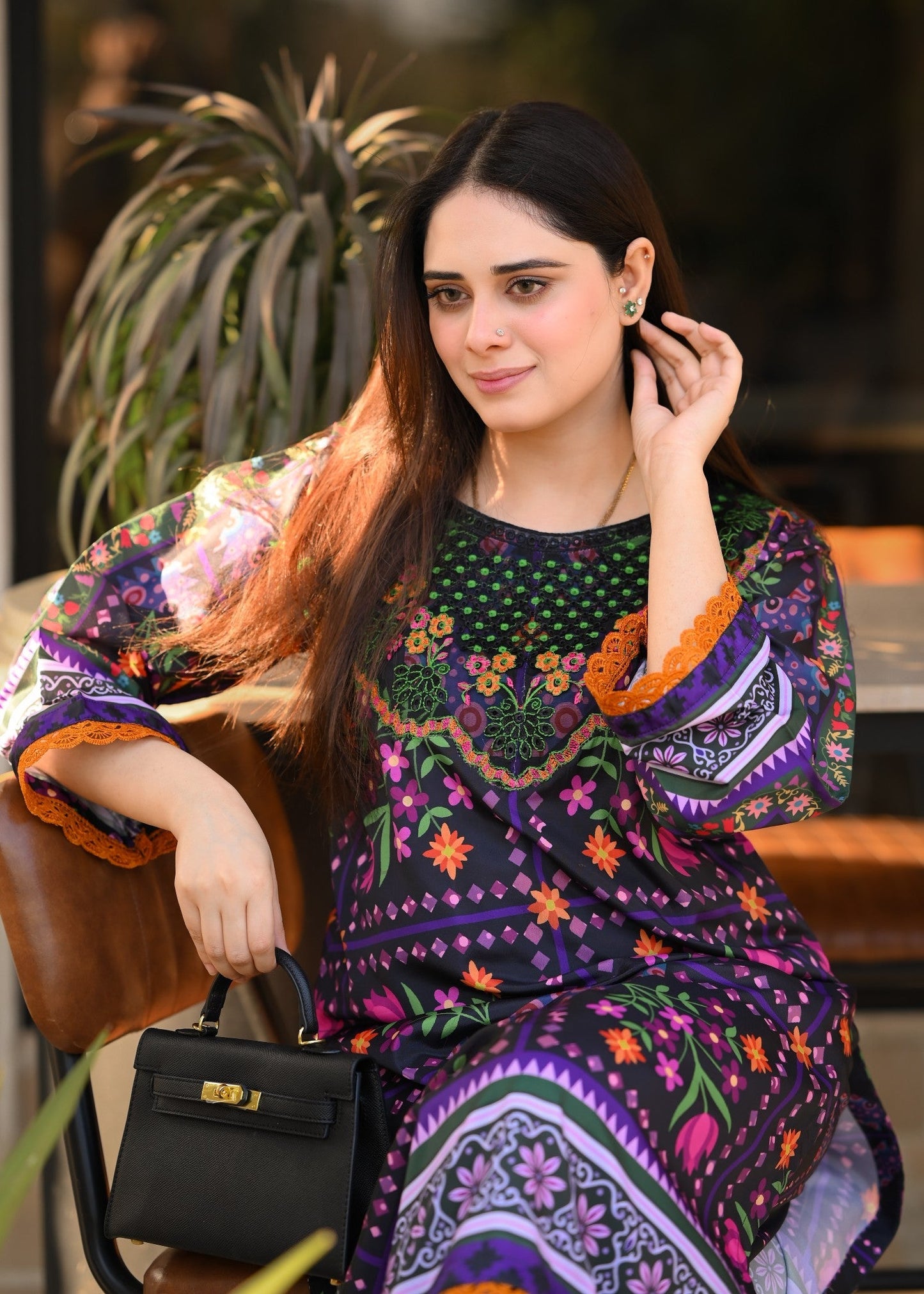 SAYA EMBROIDERED 2PC Embroidered Lawn Suit PL