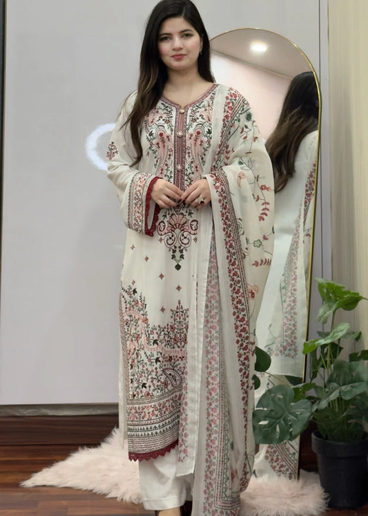 RASHK Embroidered 3PC Lawn Suit – Elegant Ready-to-Wear Summer Collection Pl
