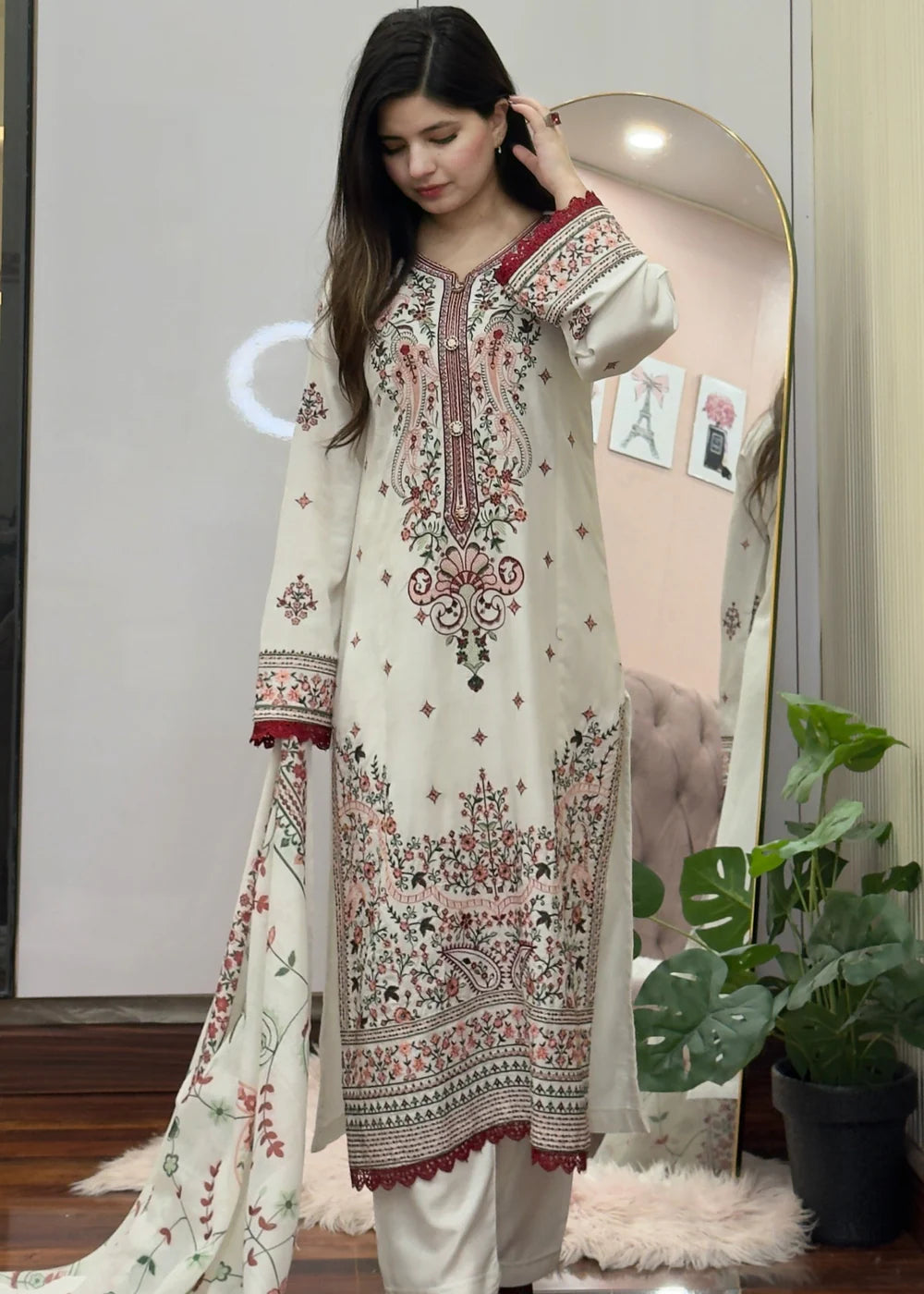 RASHK Embroidered 3PC Lawn Suit – Elegant Ready-to-Wear Summer Collection Pl