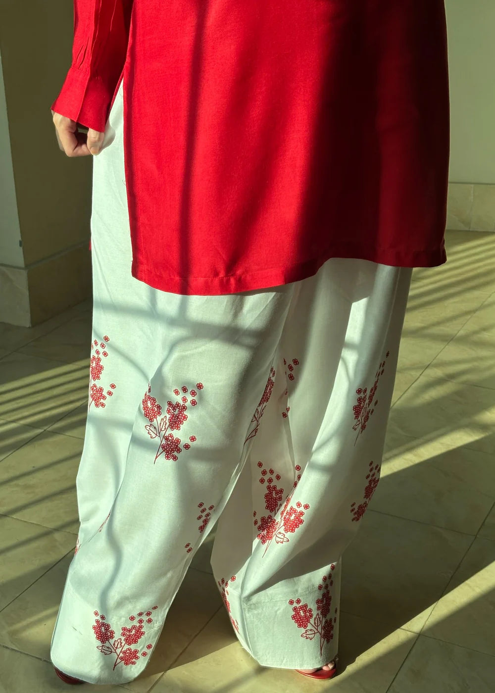 Red Rose 3PC Suit for Women T