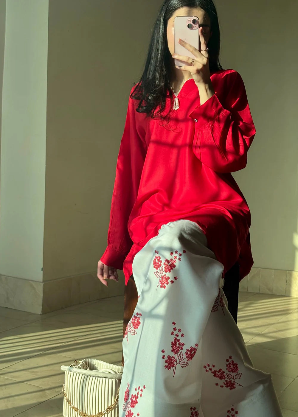 Red Rose 3PC Suit for Women T