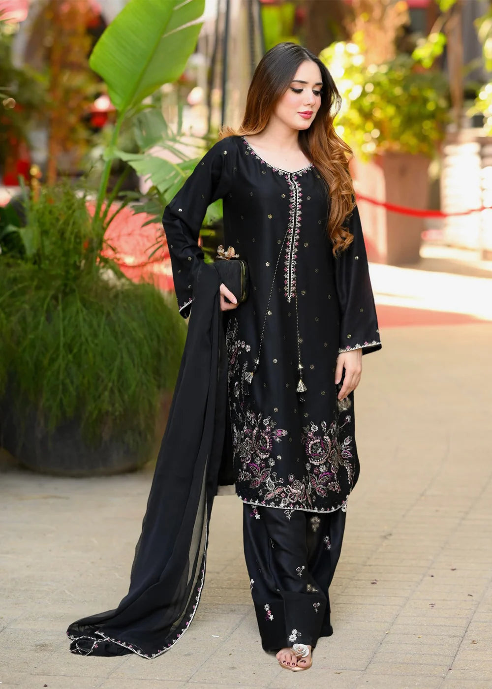 Zarqaa Elegant Embroidered Lawn Dress PL