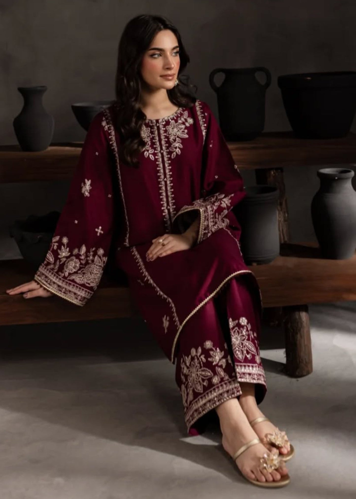 CHAND EMBROIDERED 2PC Embroidered Lawn Suit PL