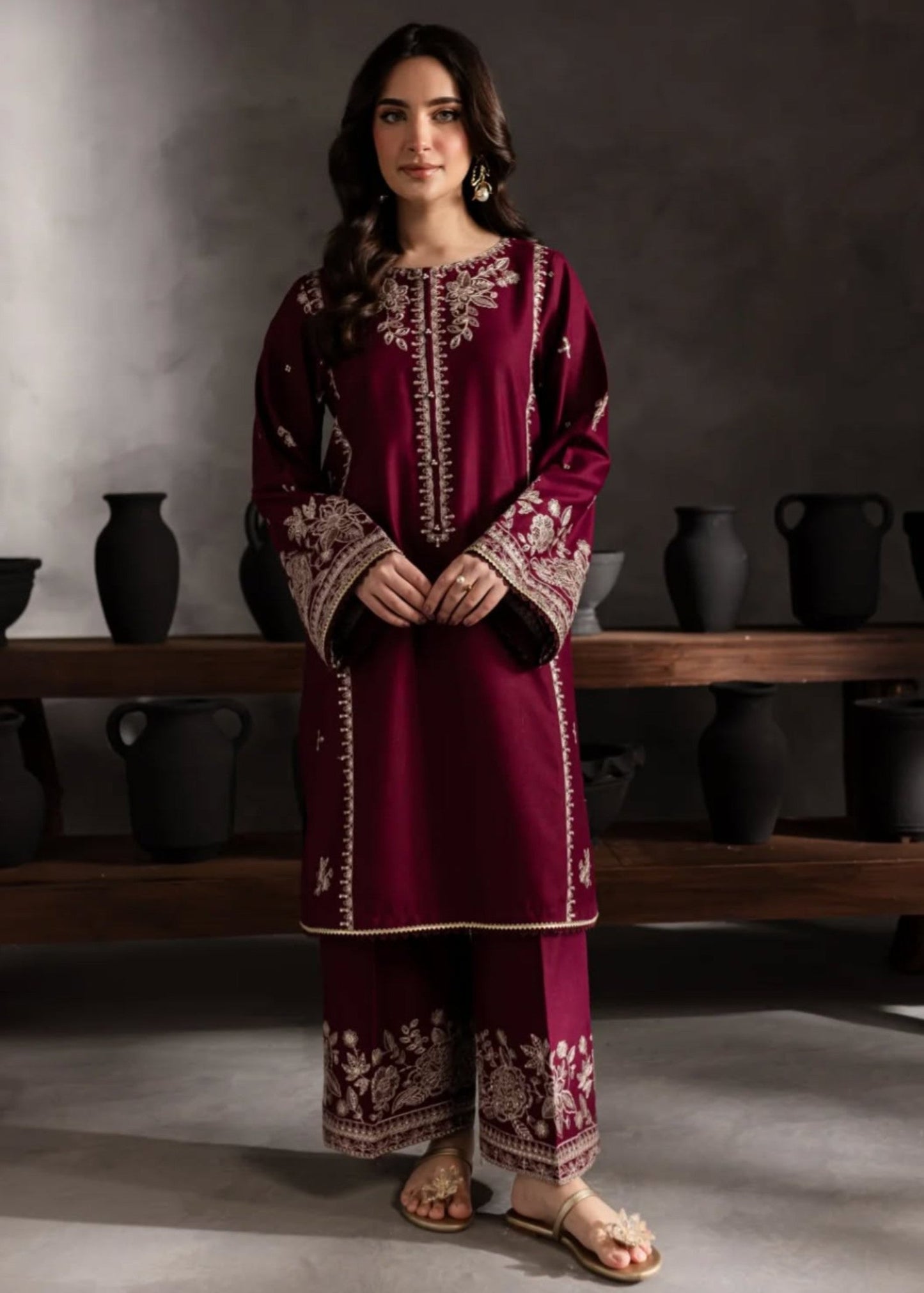 CHAND EMBROIDERED 2PC Embroidered Lawn Suit PL