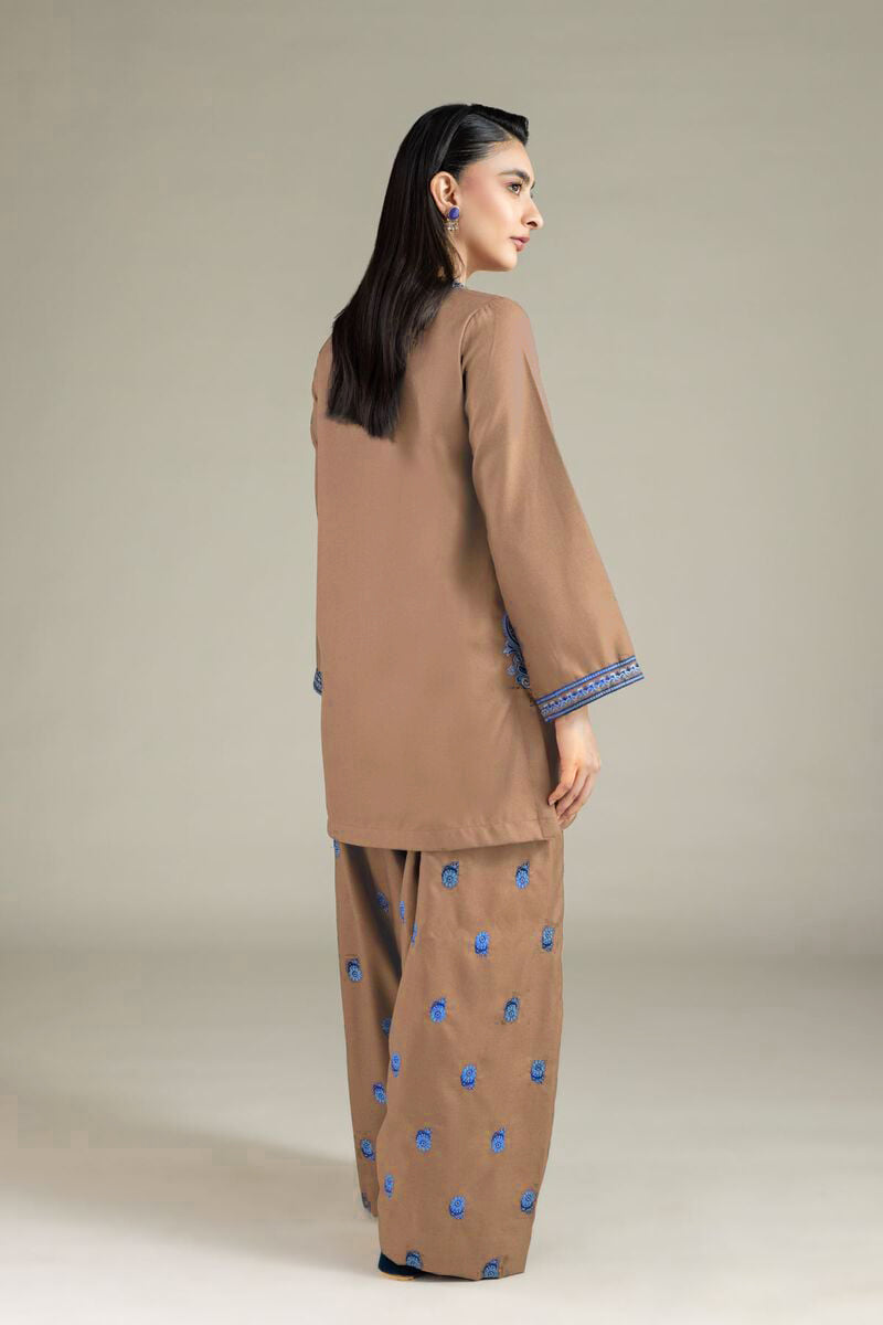Zarqa Embroidery Cotton Lawn Pocket Dress AD