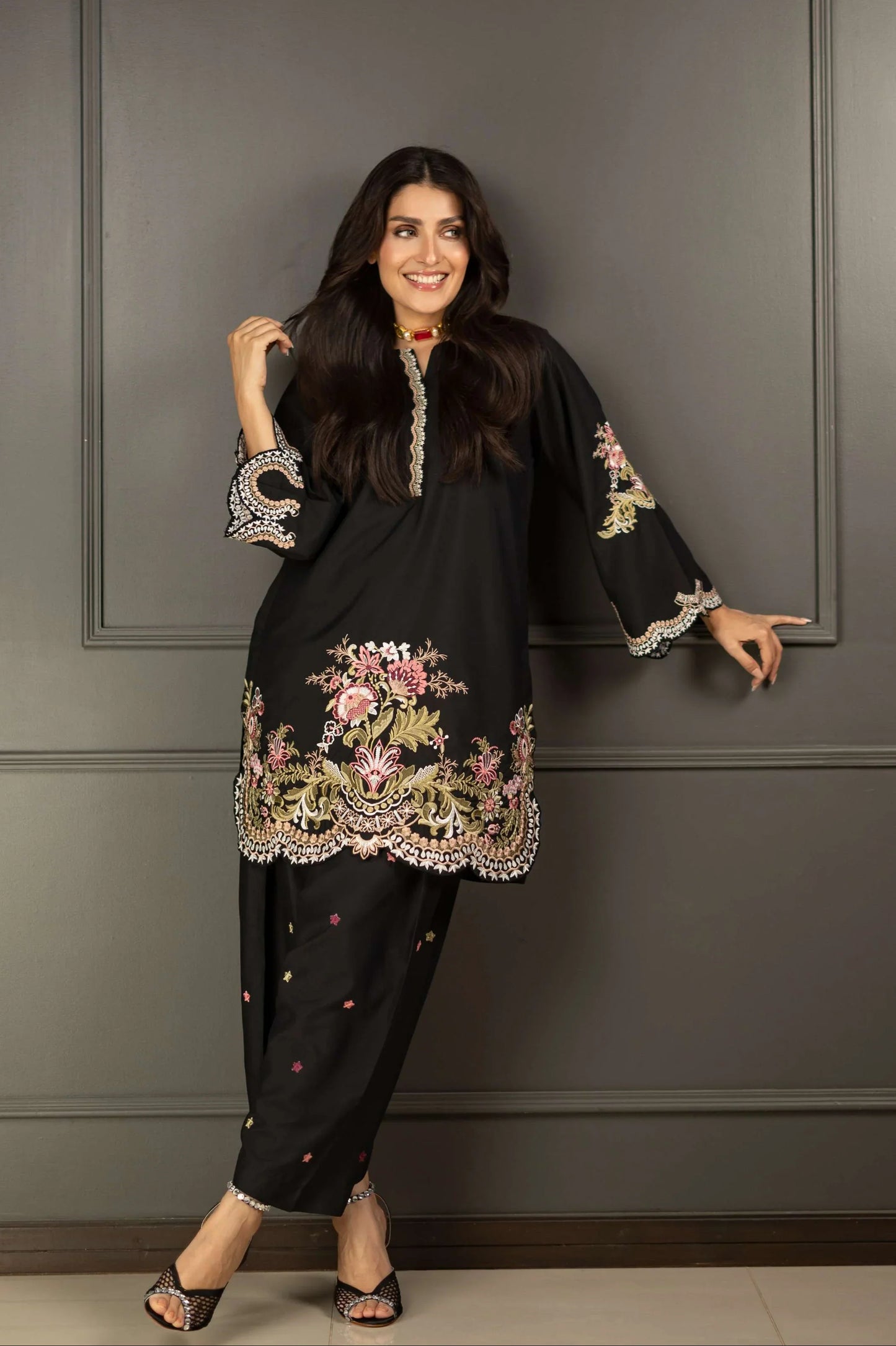 Mehar 2 Piece Embroidered Suit – Elegant Casual Wear T