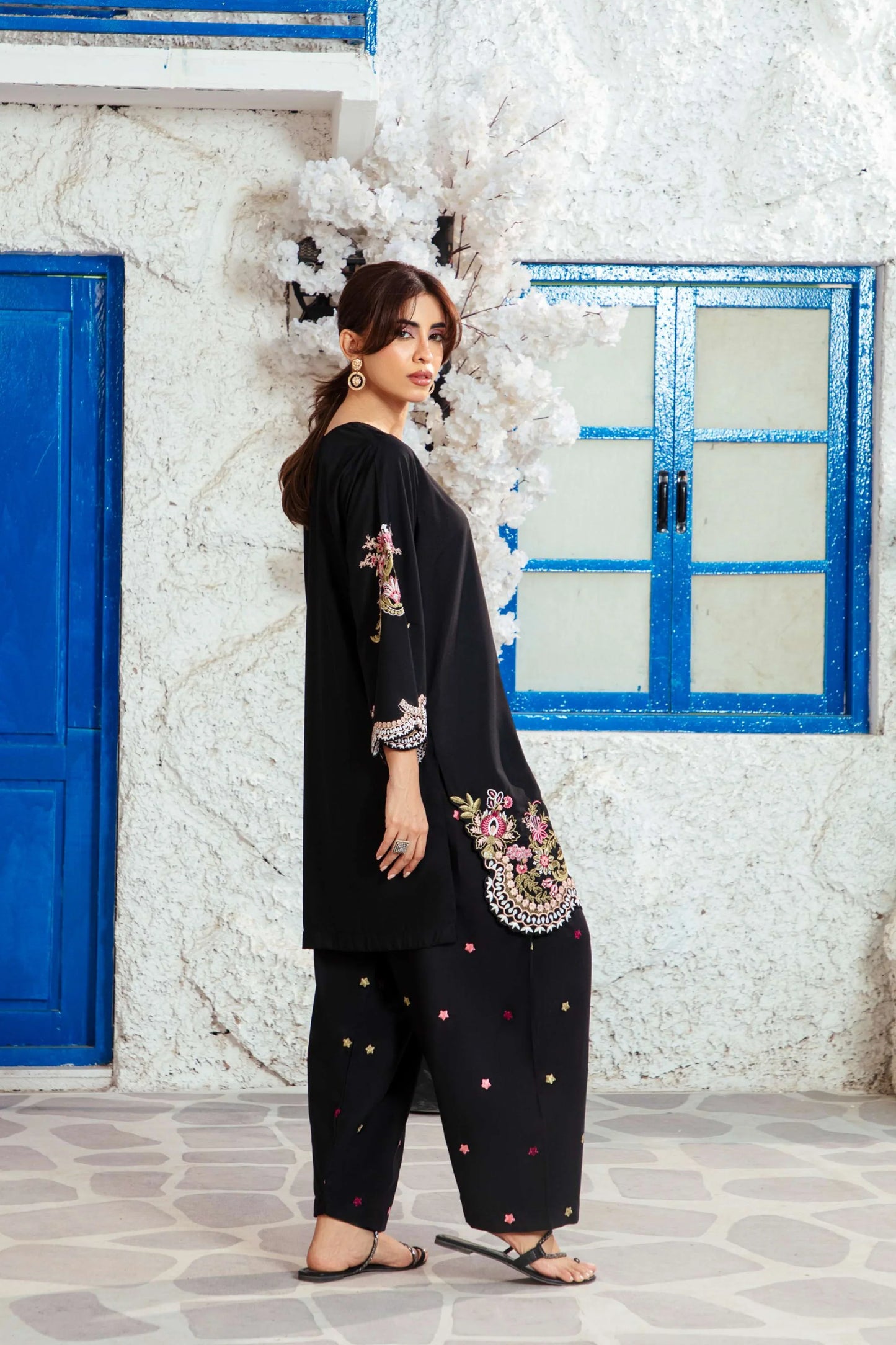 Mehar 2 Piece Embroidered Suit – Elegant Casual Wear T