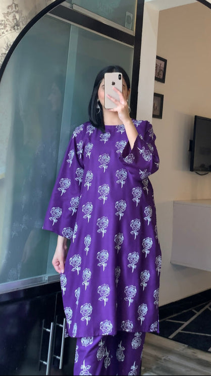 Rose Flower 2pcs Suit