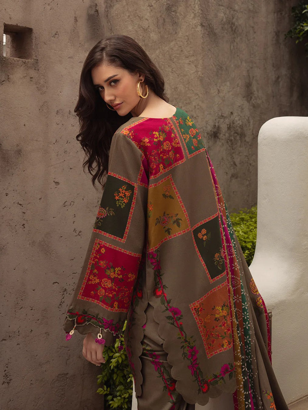 3 Piece Arzoo Brown Suit for Women – Elegant Party Wear Stitched Outfit
