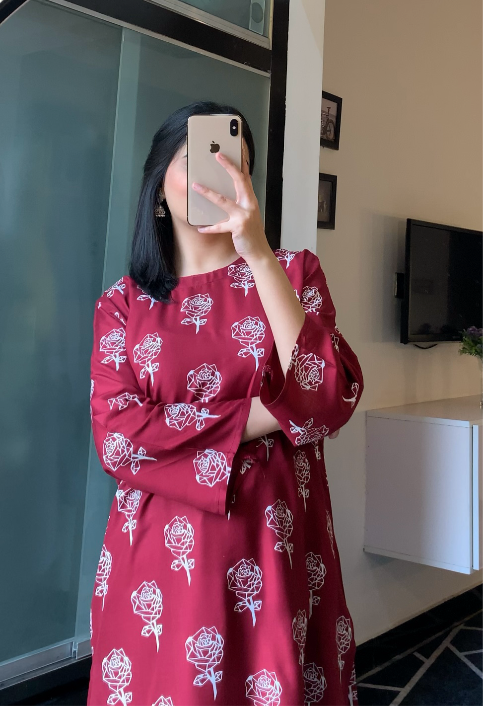 Rose Flower 2pcs Suit