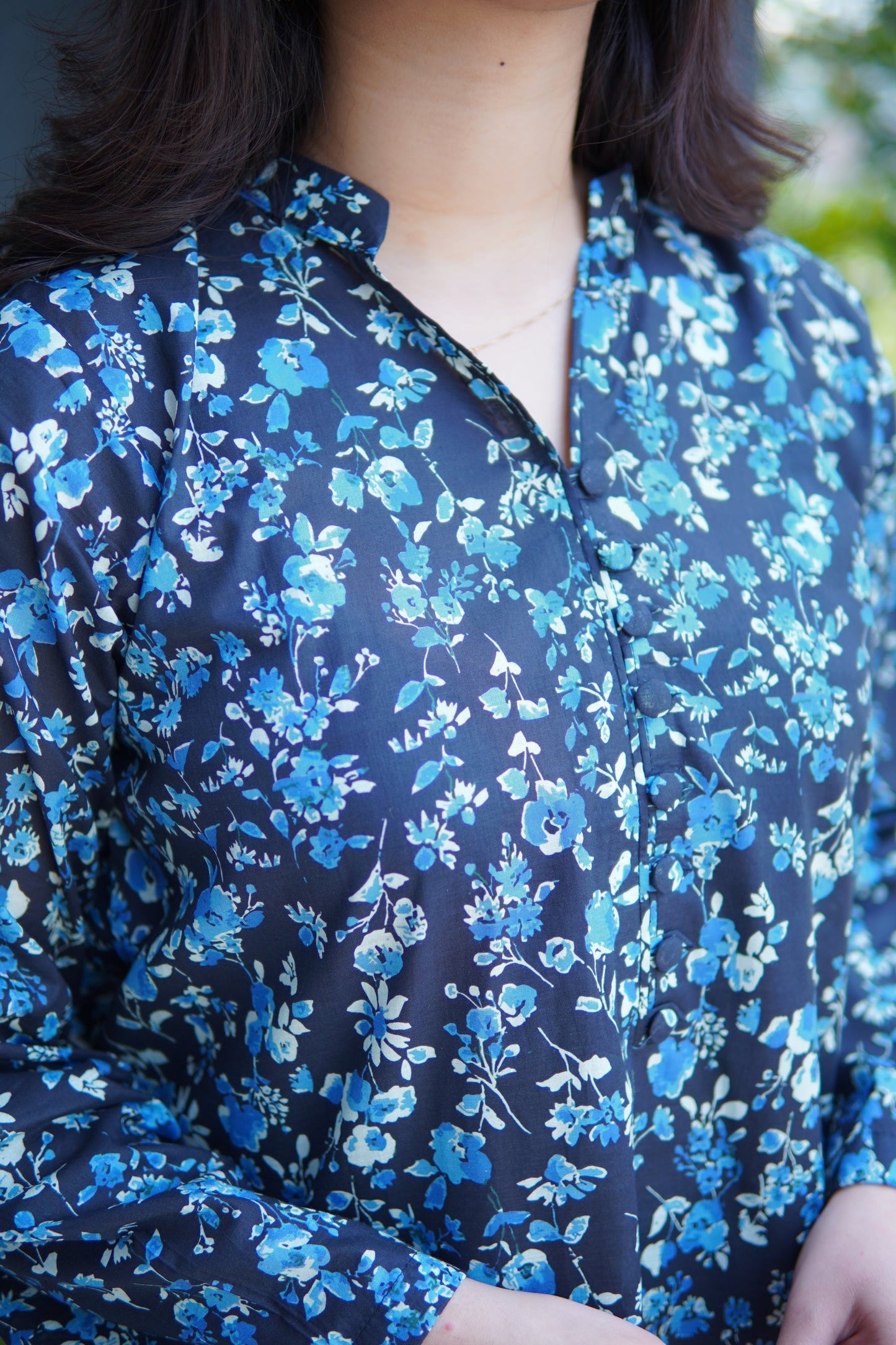 Blue Digital Printed Suit for Women – 2Pc