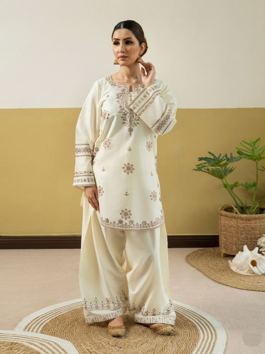 Chandni Sequence Emb 2-Piece Set (Cotton Lawn) Ad