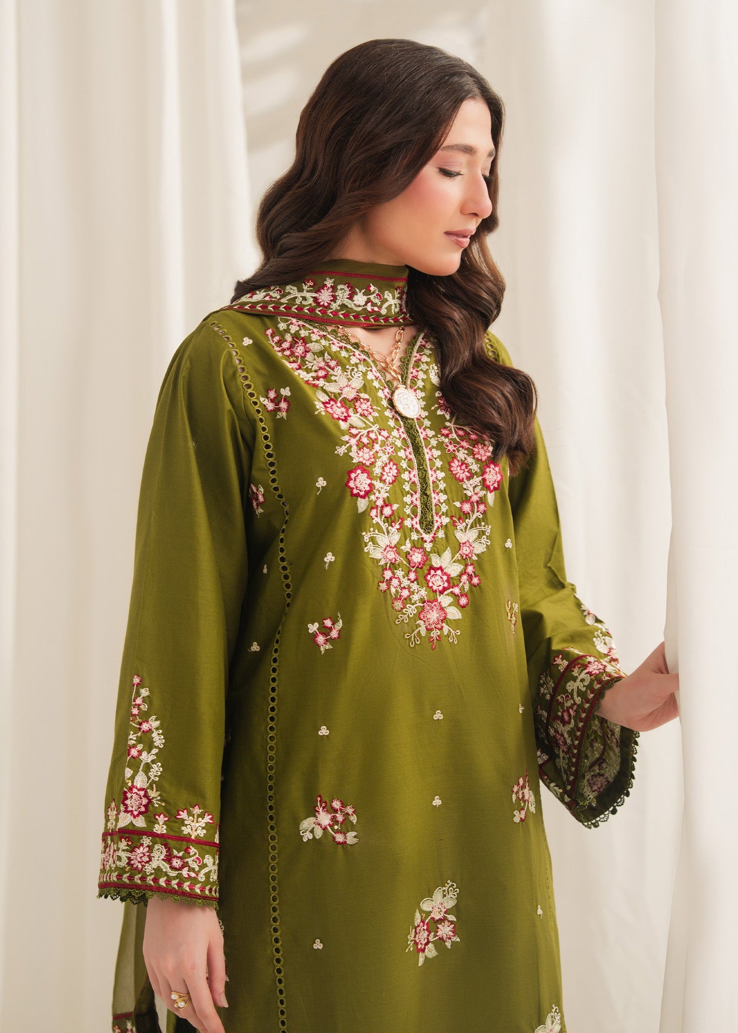 Anarkali Embroidered 3PC | Elegant Women’s Suit PL