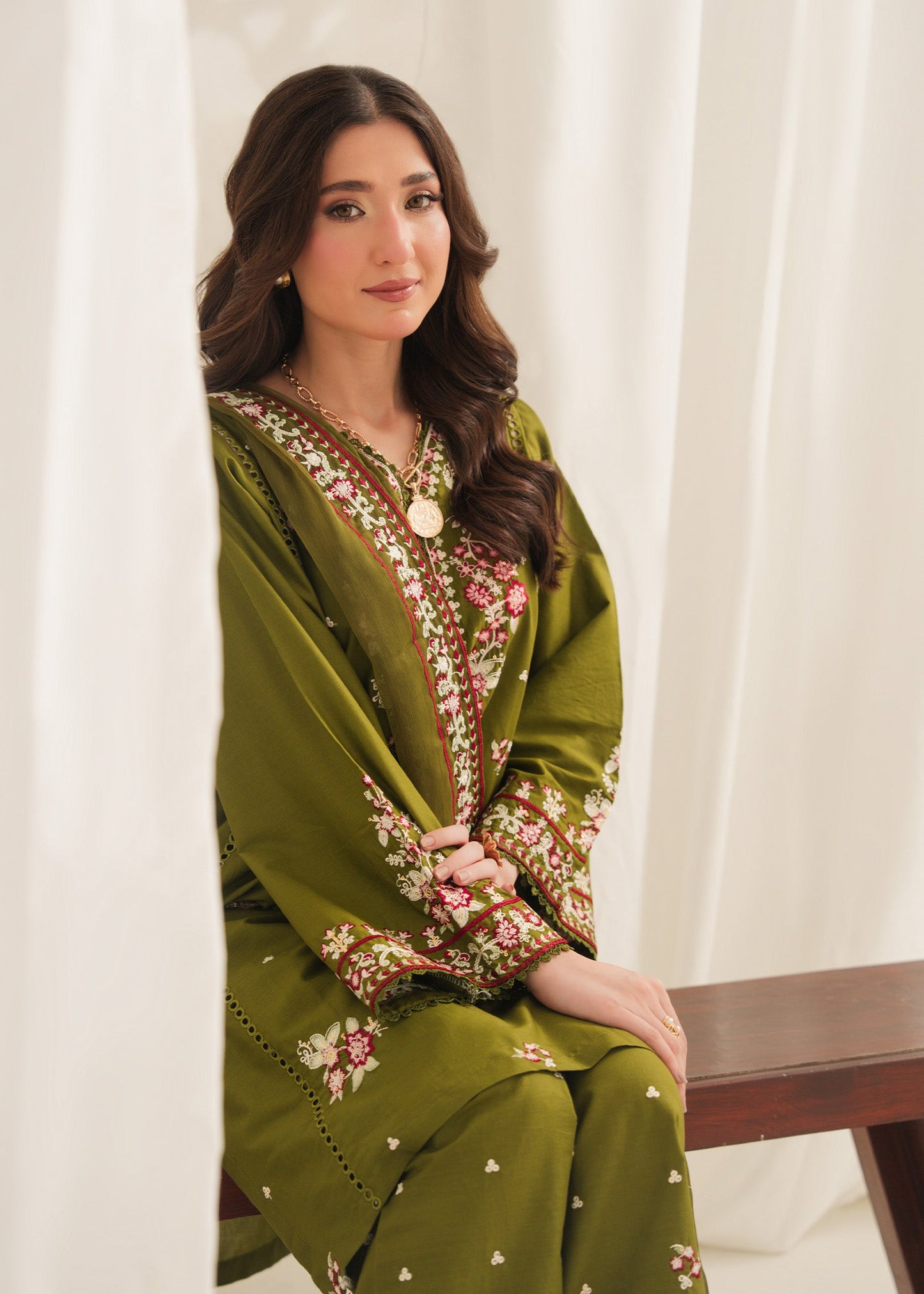 Anarkali Embroidered 3PC | Elegant Women’s Suit PL