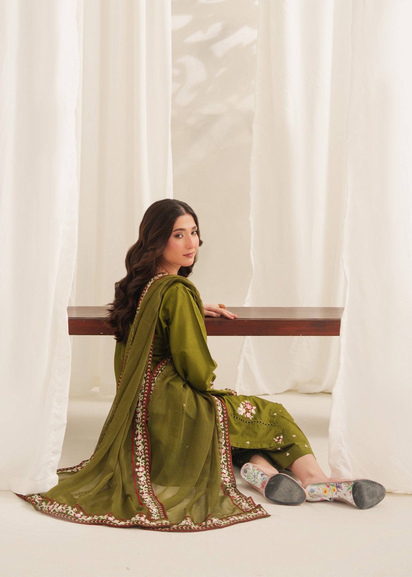 Anarkali Embroidered 3PC | Elegant Women’s Suit PL