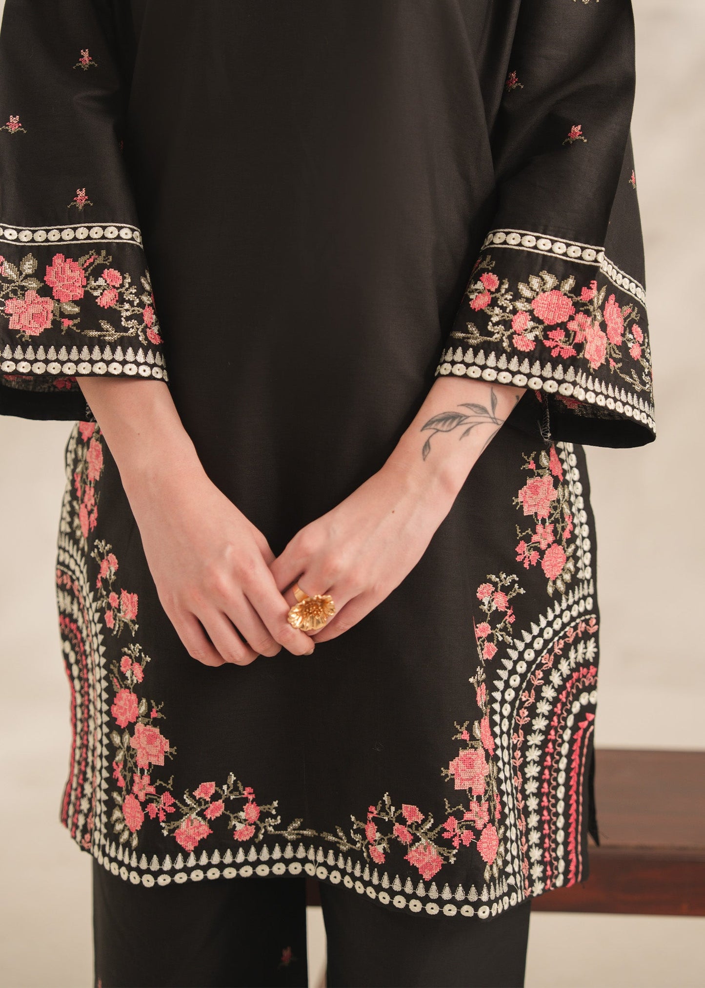 Black Roll Women's Suit | Stylish Pakistani Wear Pl
