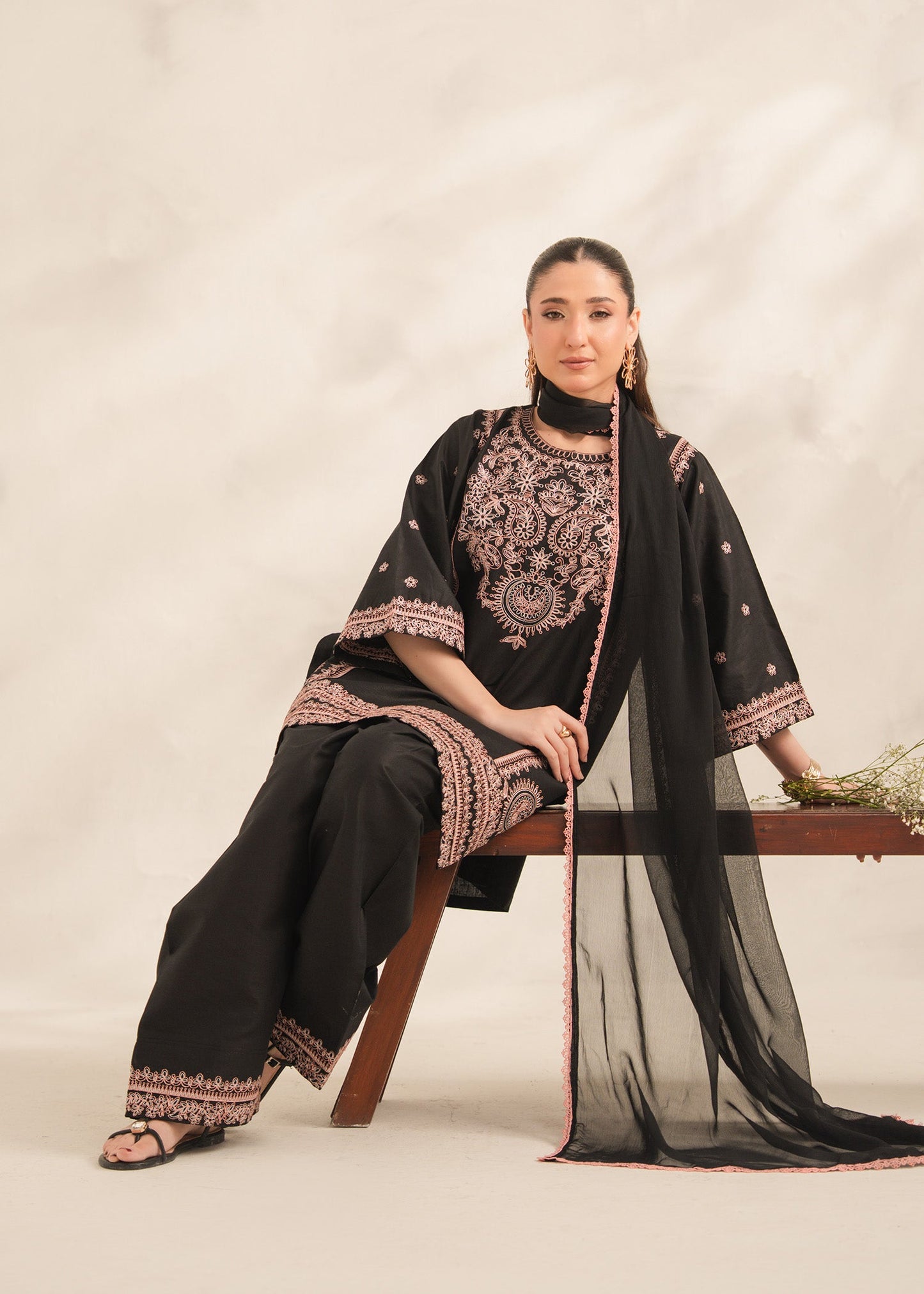 Zeba 3PC Women's Suit | Stylish Pakistani Wear PL