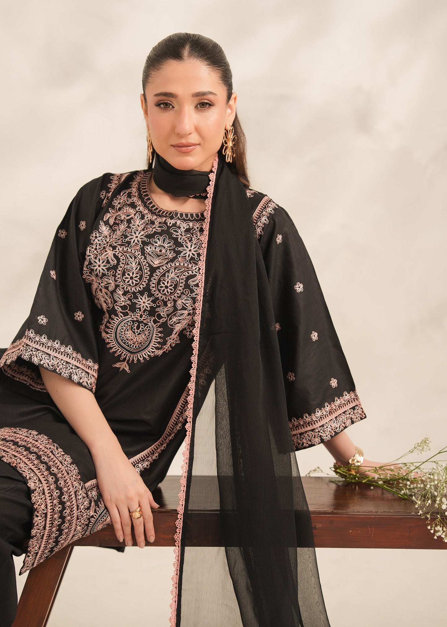 Zeba 3PC Women's Suit | Stylish Pakistani Wear PL