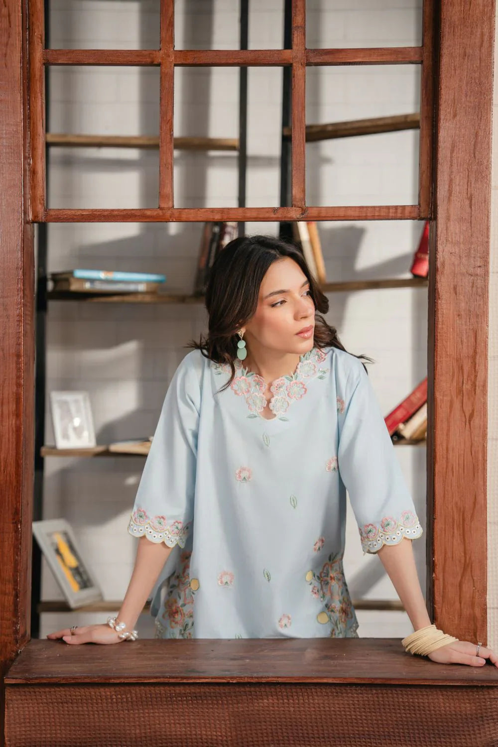 Elara 3 Piece Embroidered Suit – Premium Women's Wear T