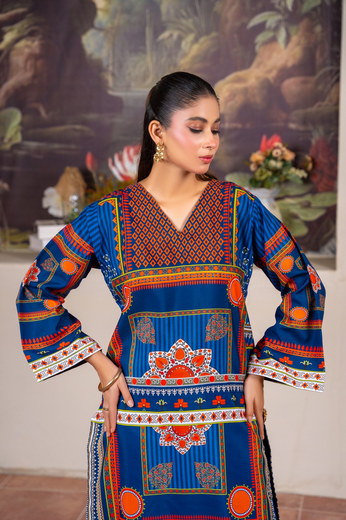 Silky Lawn Collection Tailored for Small, Medium & Large Women Dress