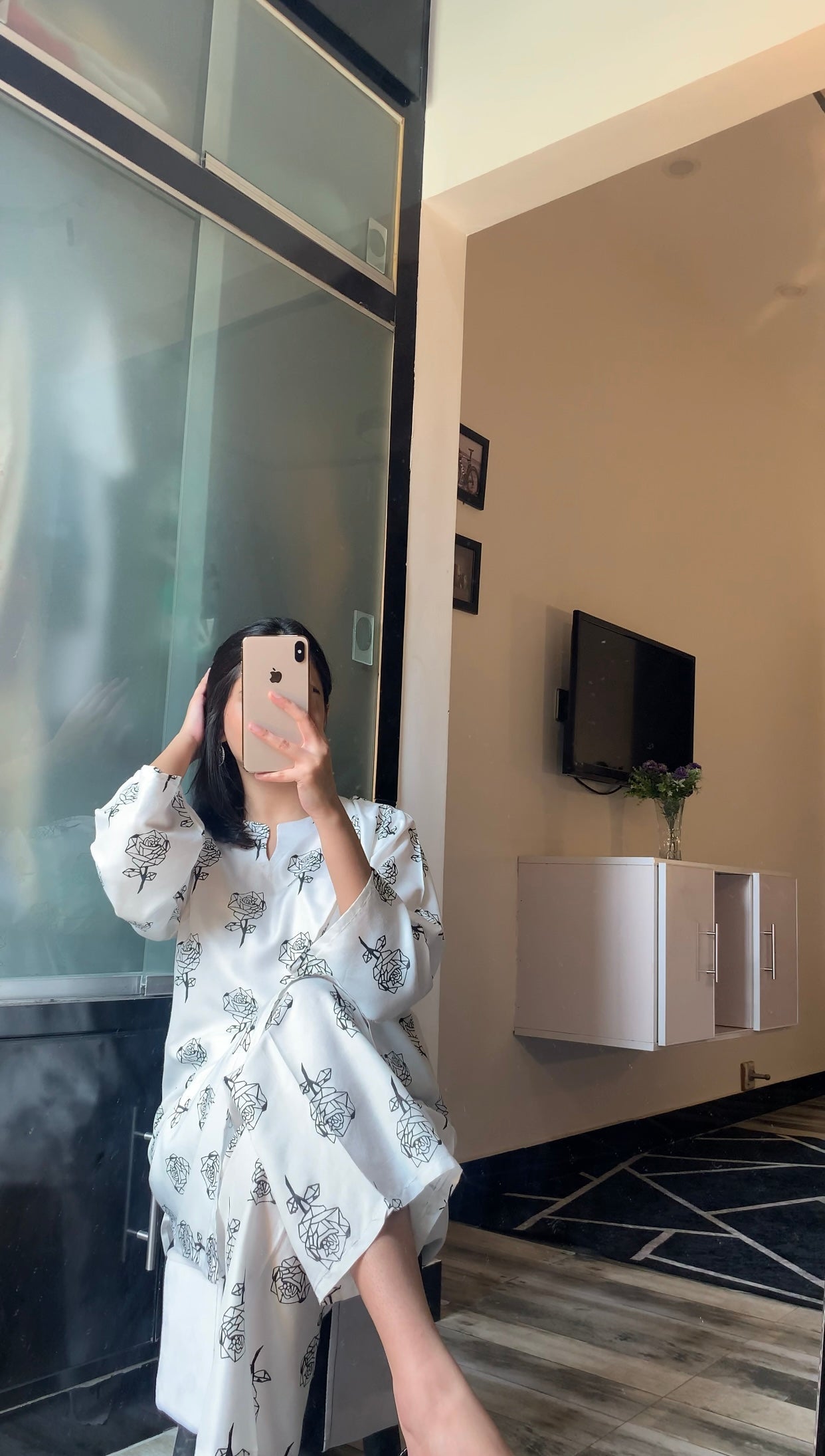 Rose Flower 2pcs Suit