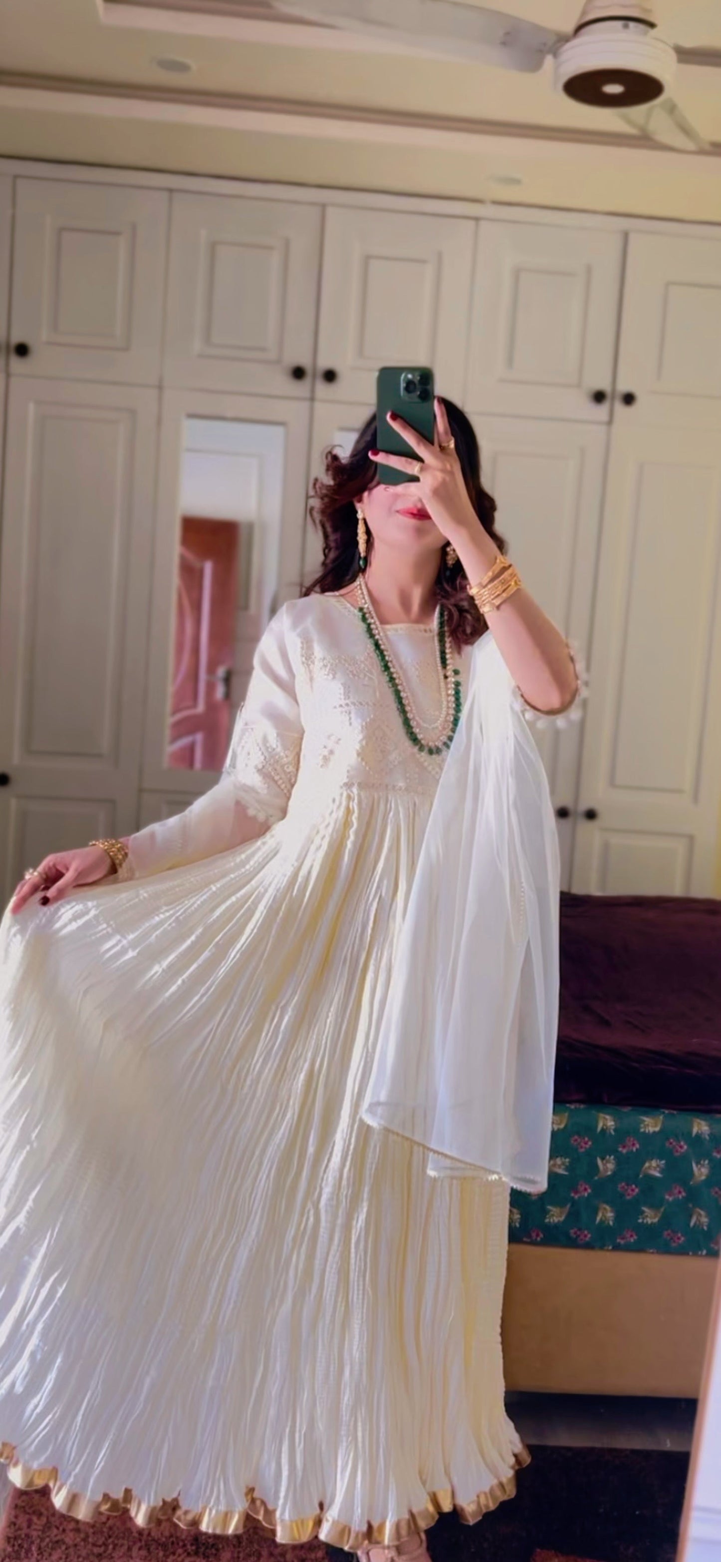 Zarmina 2 PC Women Dress in premium Crush Silk