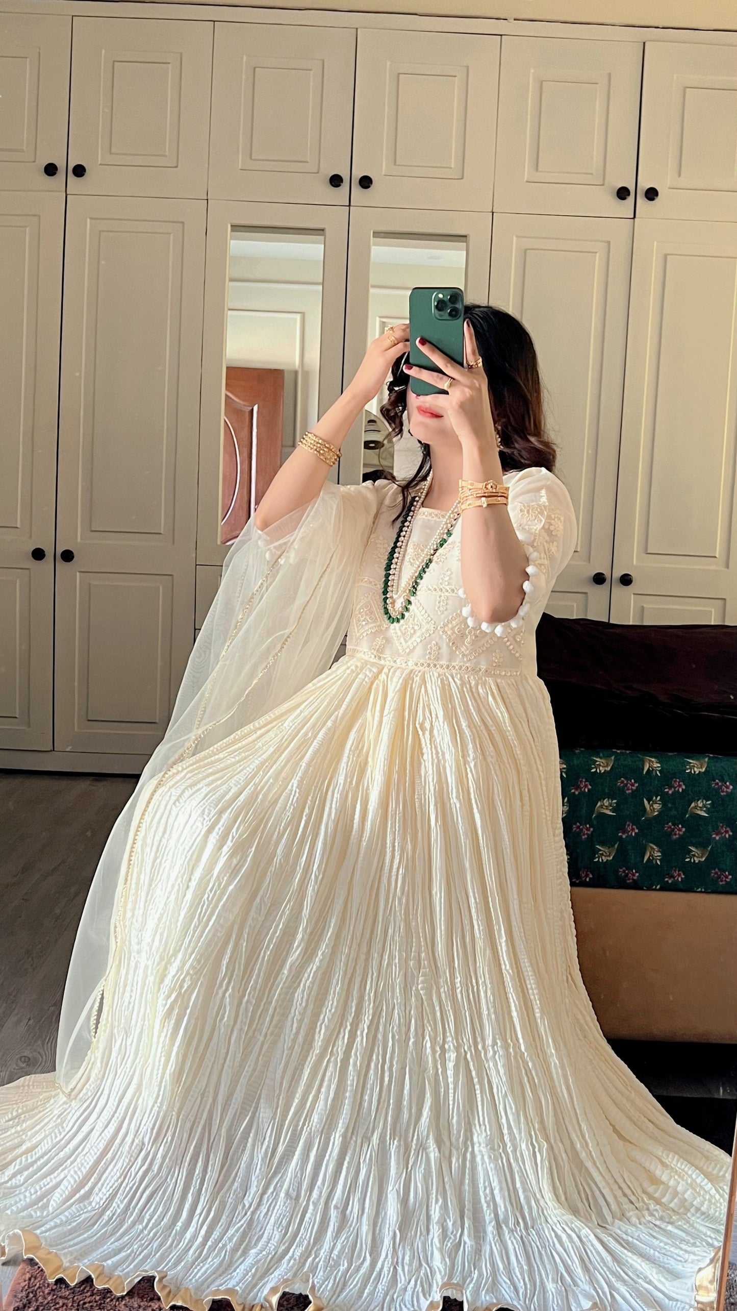 Zarmina 2 PC Women Dress in premium Crush Silk