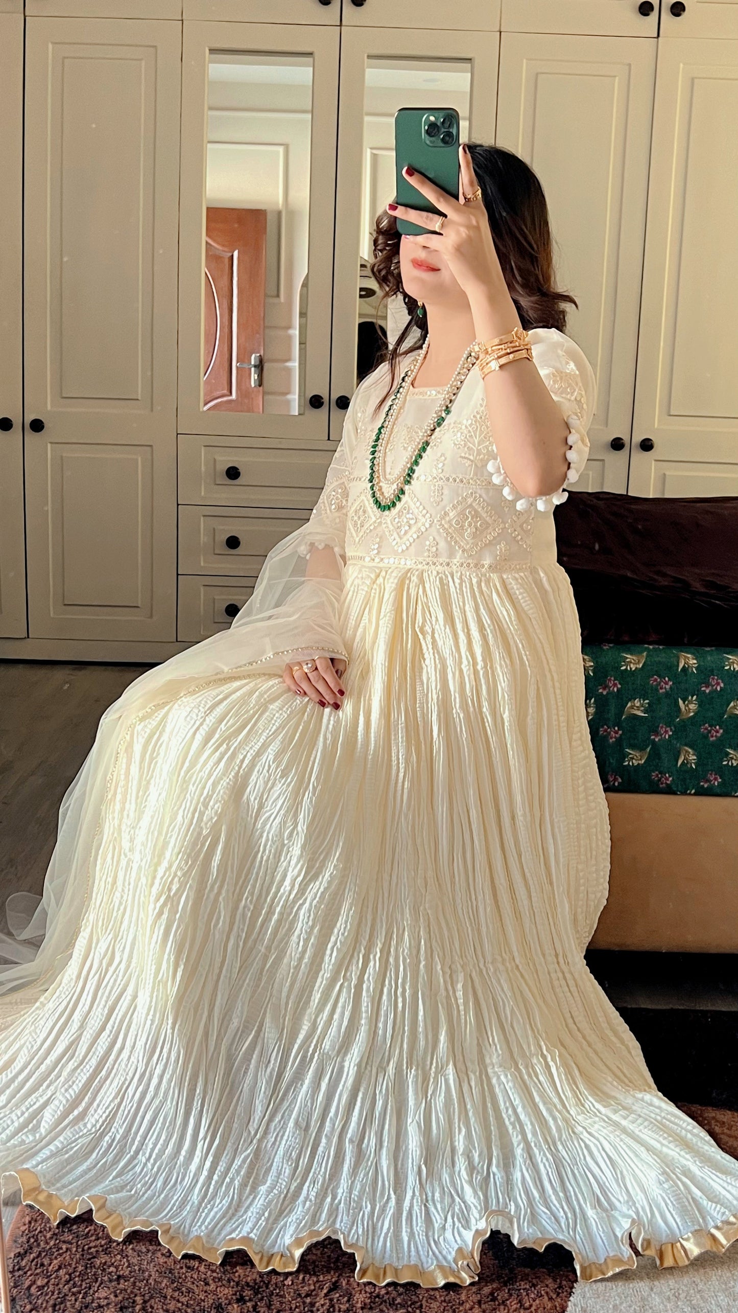 Zarmina 2 PC Women Dress in premium Crush Silk