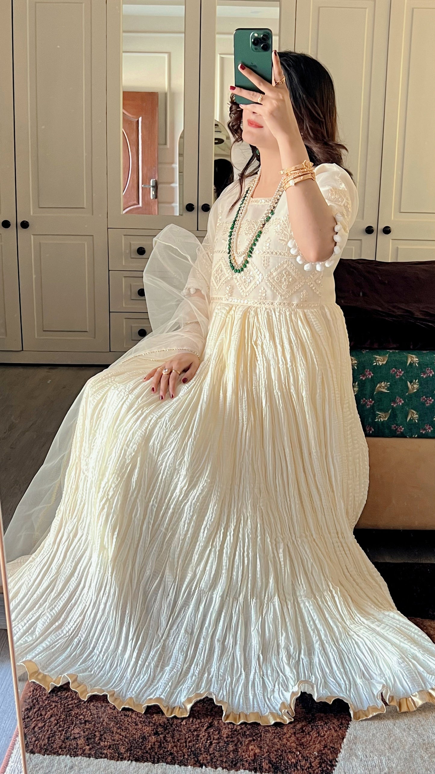 Zarmina 2 PC Women Dress in premium Crush Silk