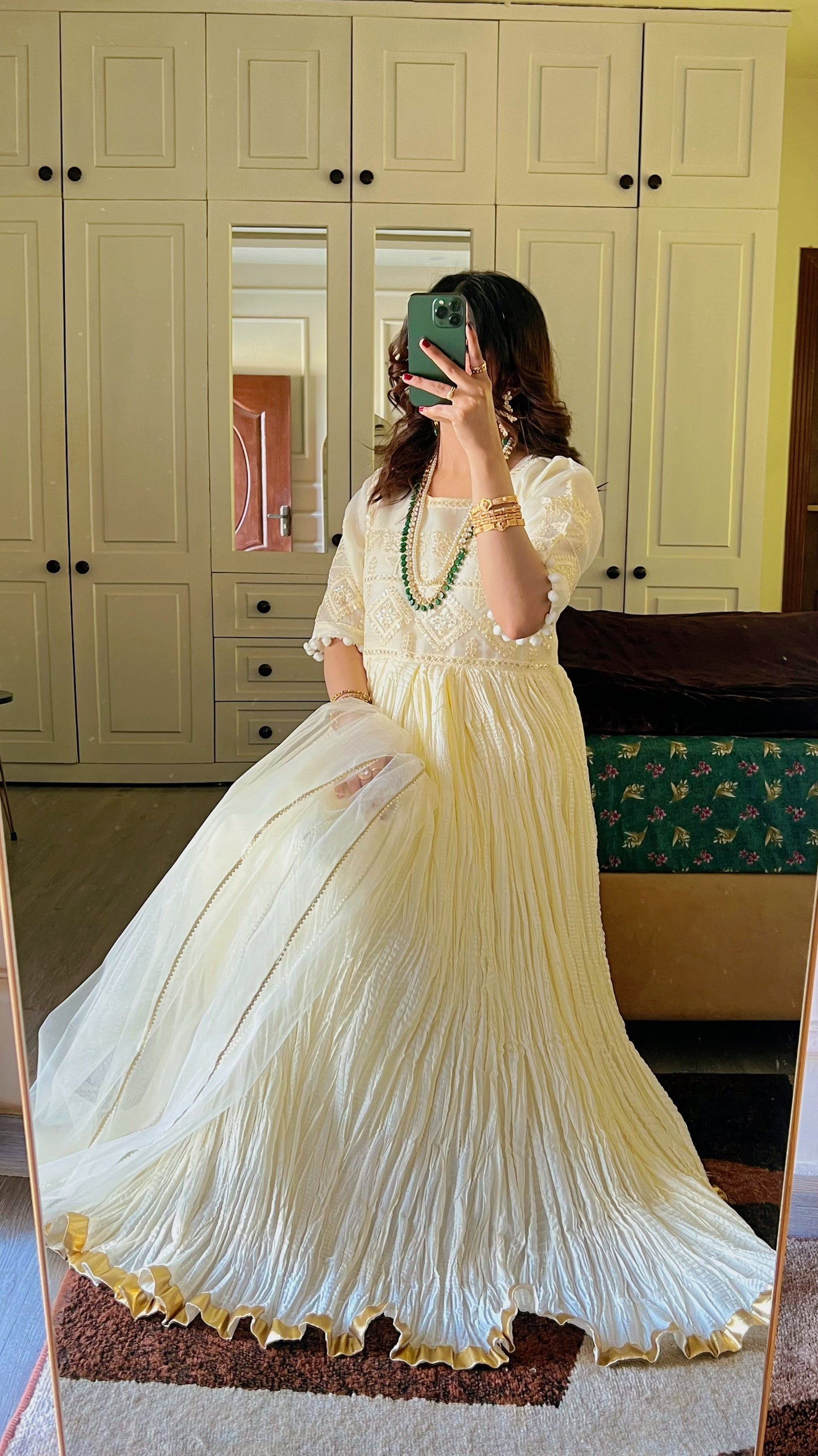 Zarmina 2 PC Women Dress in premium Crush Silk