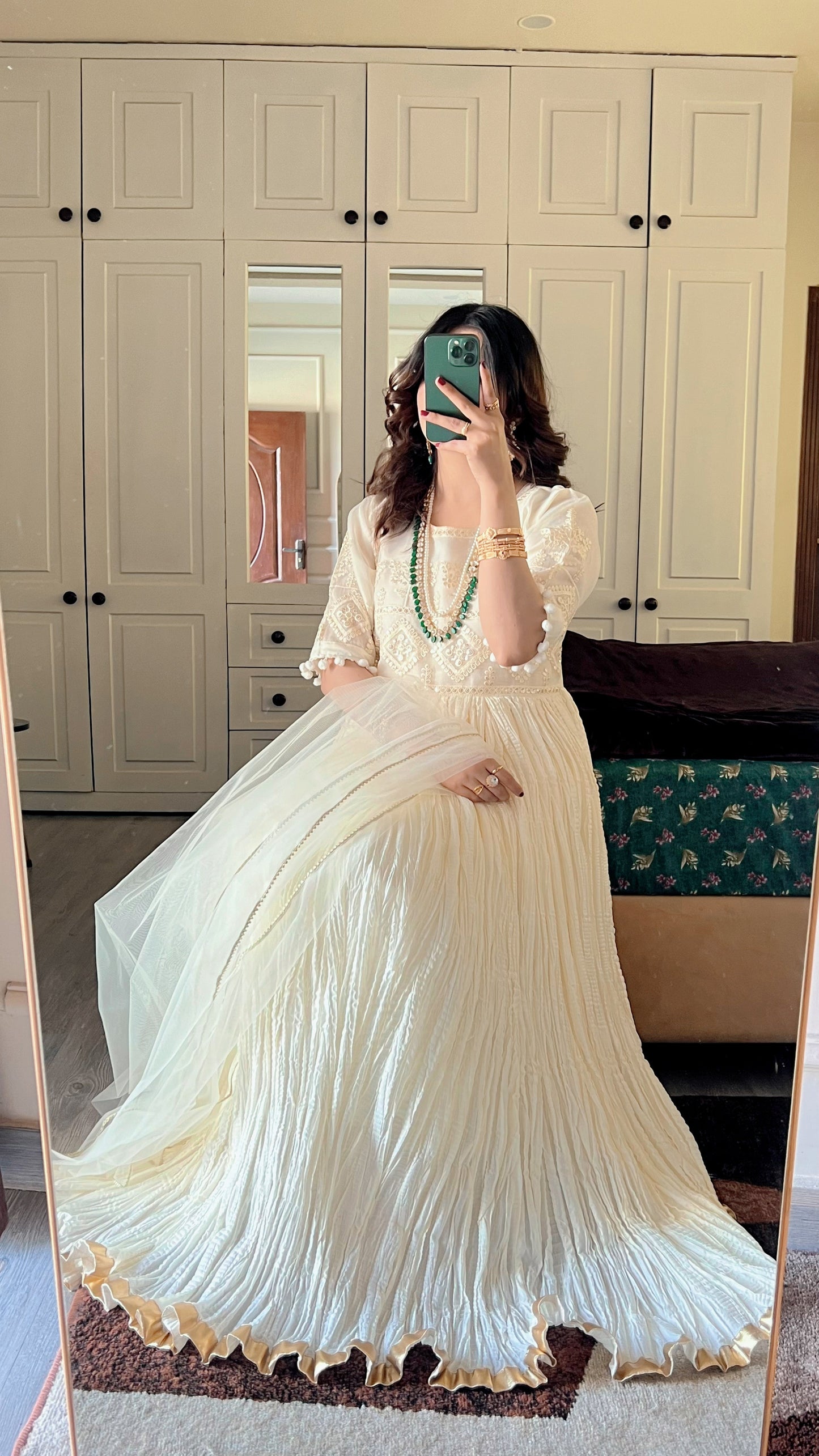 Zarmina 2 PC Women Dress in premium Crush Silk