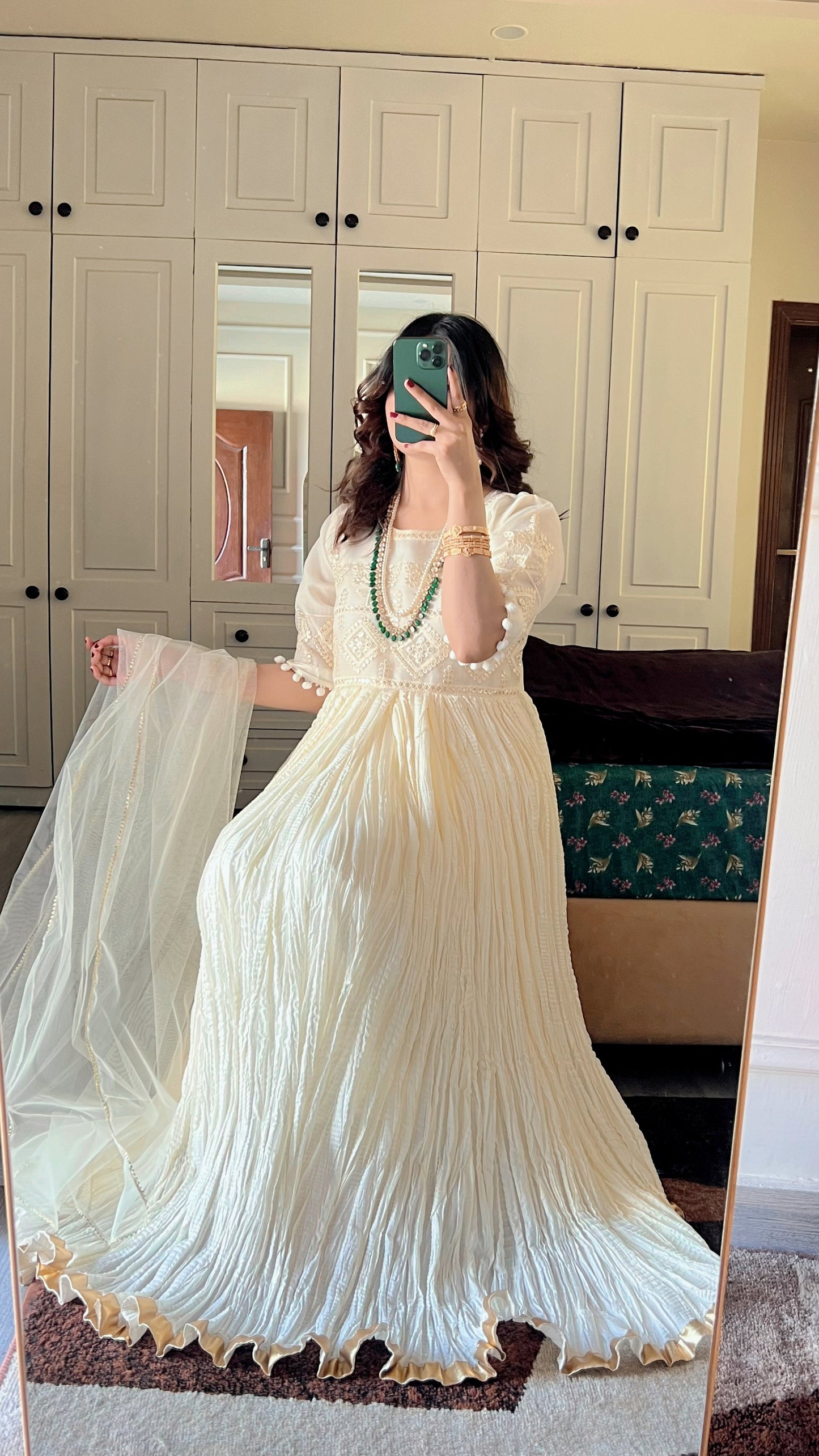 Zarmina 2 PC Women Dress in premium Crush Silk