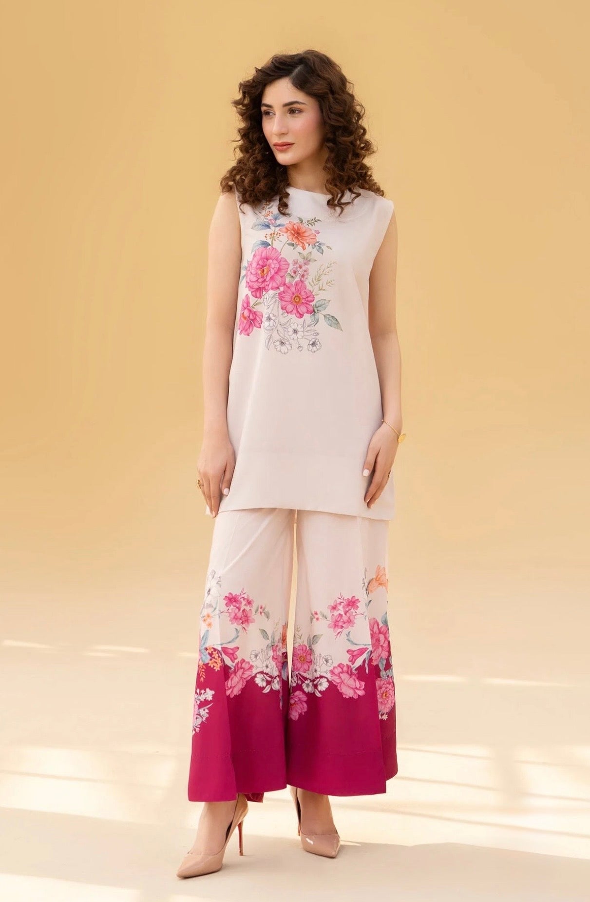 Kajal 3PC Luxury Lawn Suit for Women – Stylish & Trendy P