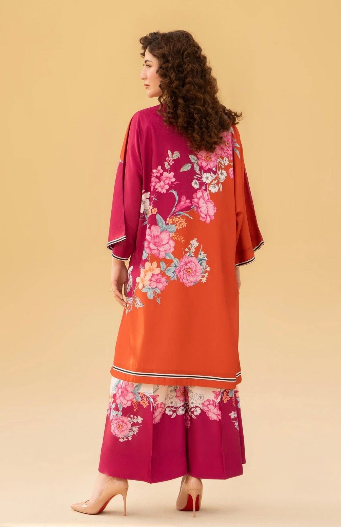 Kajal 3PC Luxury Lawn Suit for Women – Stylish & Trendy P