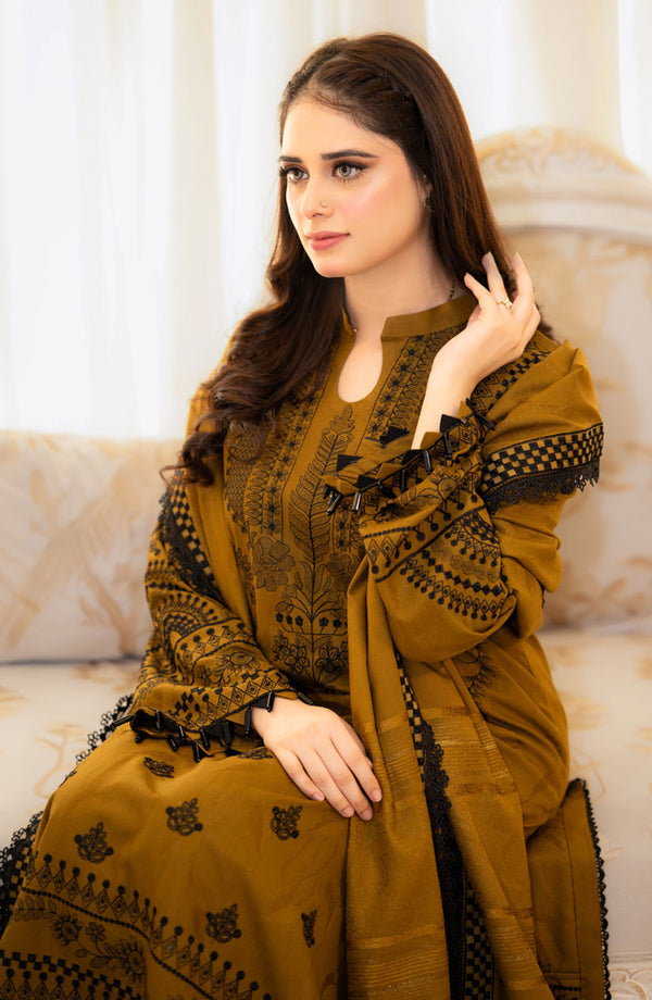 Zaitoon Embroidered Lawn 3PCS Ready to Wear Suit T